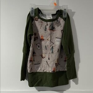 Toddler Grow With Me Sweater 9M-3T Camping Print